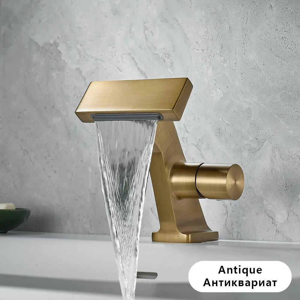 Antique Waterfall Bathroom Faucet