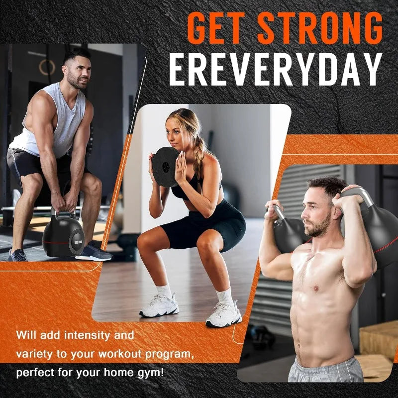 7-in-1 Adjustable Kettlebell, 5-44 LBS Adjustable Weights