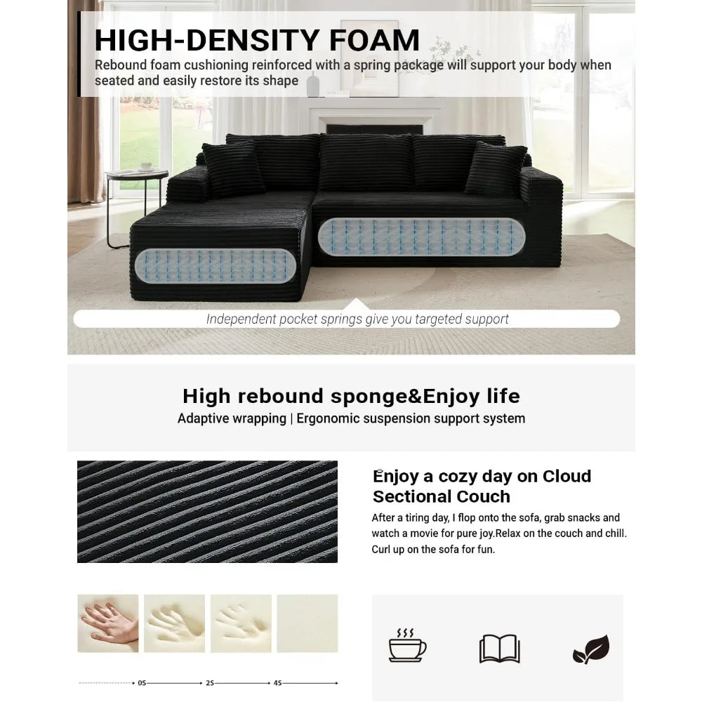 Cloud Sectional, with L-Shape Chaise