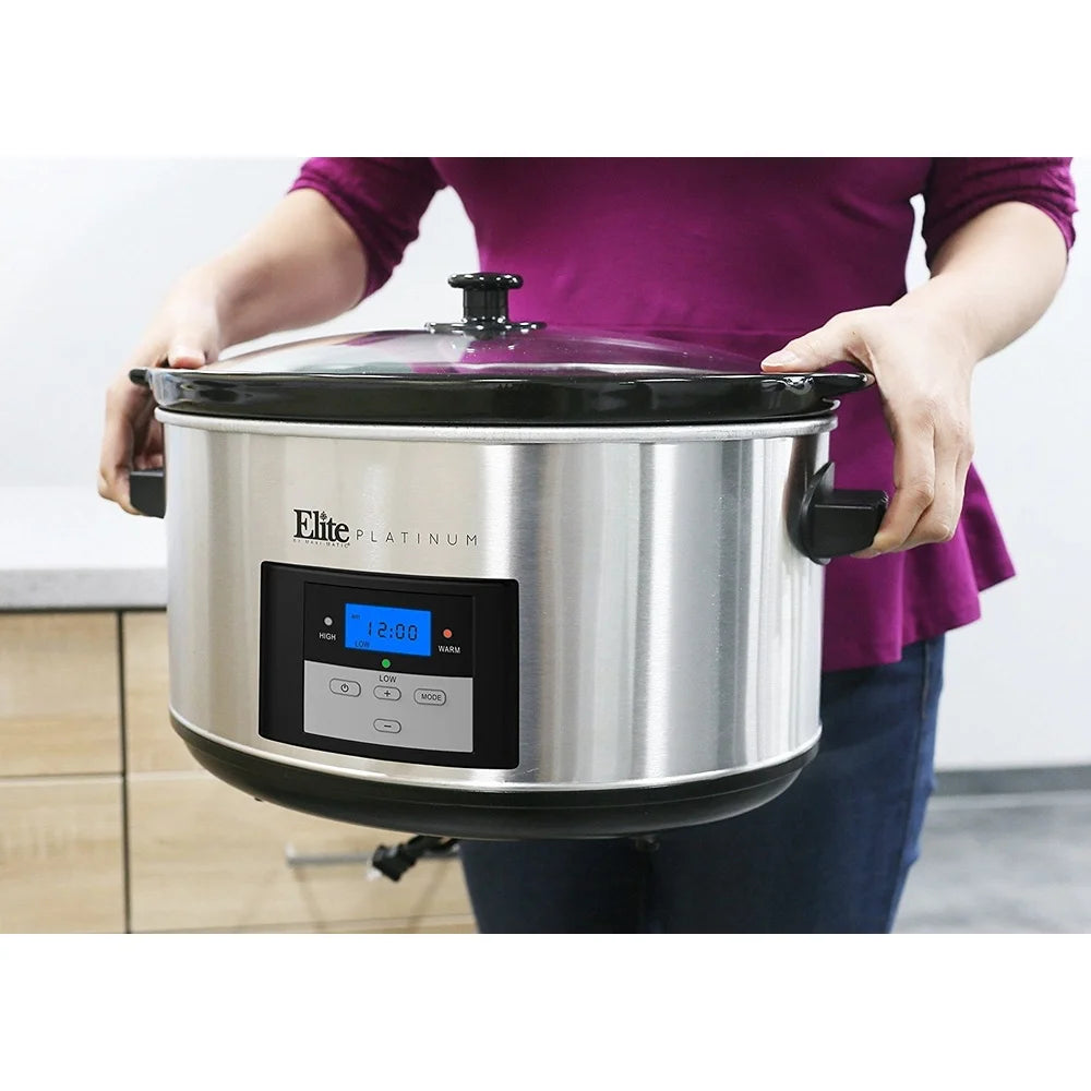 8.5 Quart Stainless Steel Digital Slow Cooker