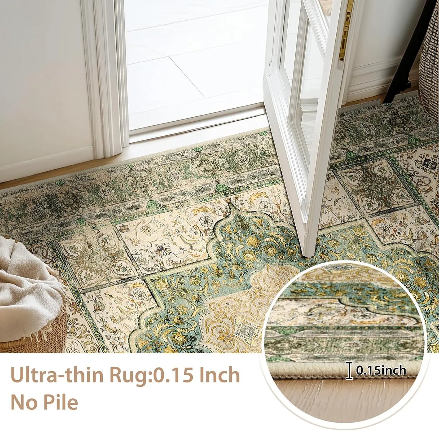 8X10 Area Rugs Washable No Pile
