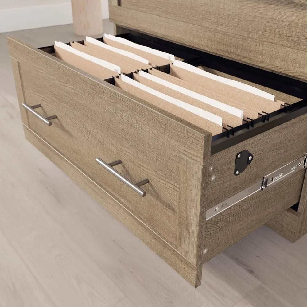 Lateral 2-Drawer File Cabinet, Spring Oak