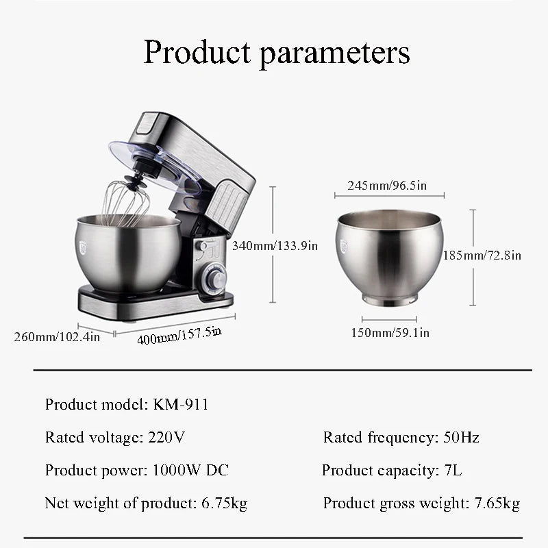 Household Stand Mixer Cake, Bread, Dough Mixer