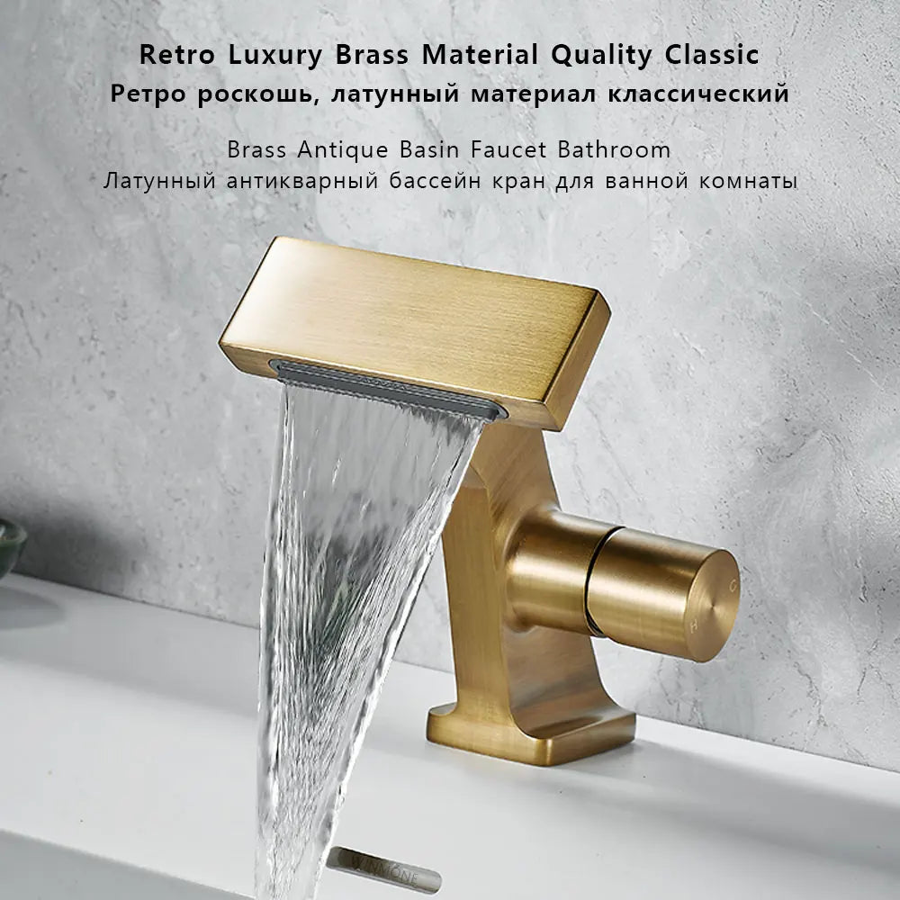 Antique Waterfall Bathroom Faucet