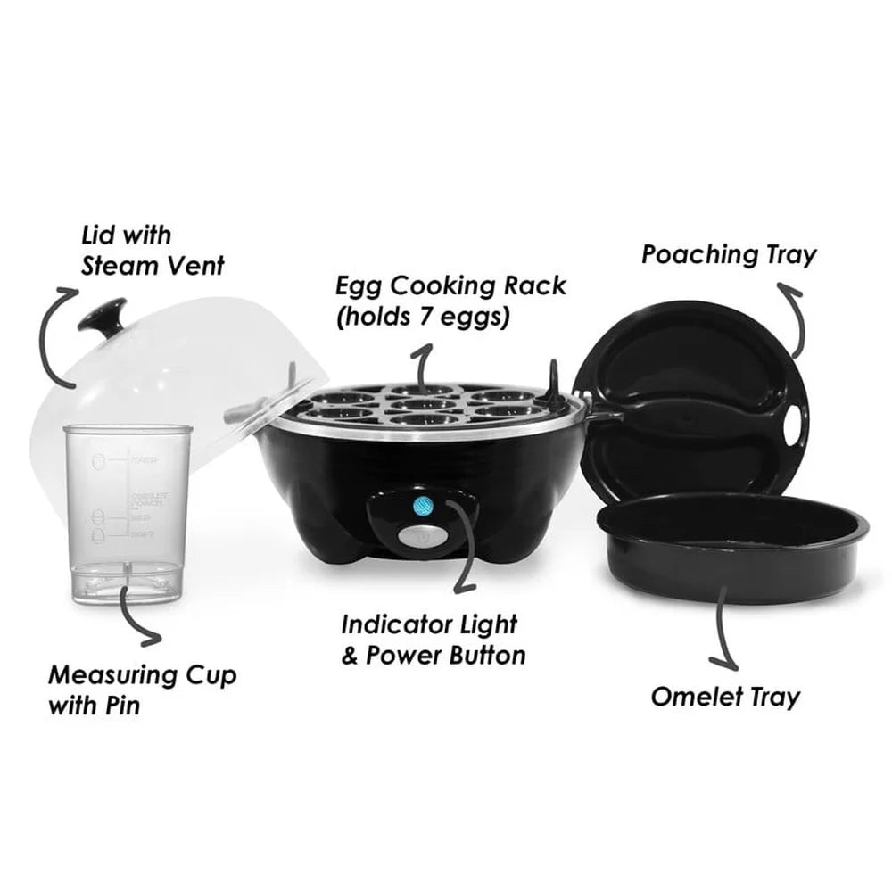 Egg Cooker,Poacher, Steamer, Hard Medium Soft