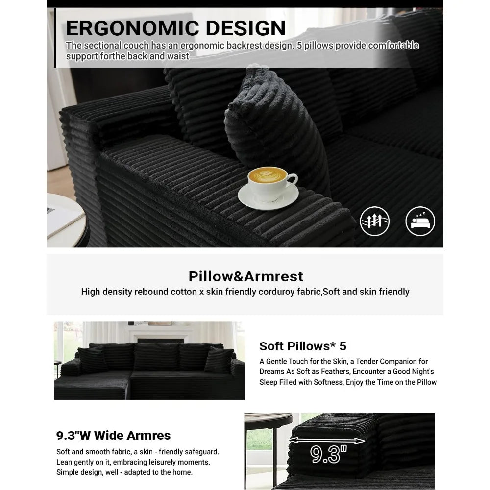 Cloud Sectional, with L-Shape Chaise