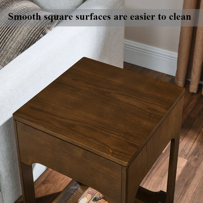 Mid-century Modern Rising Top Side Table