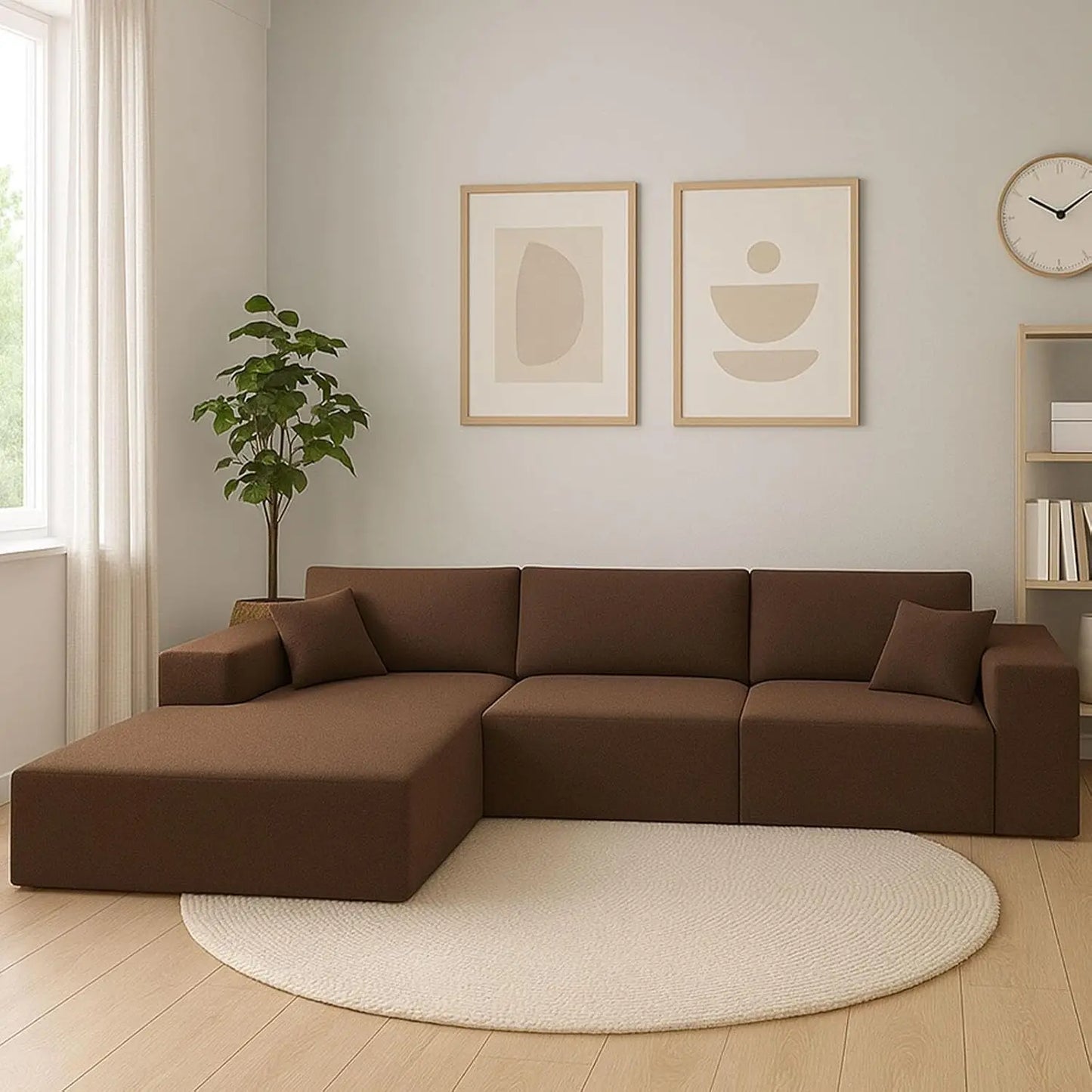 108″ L-Shape Modular Sectional with Chaise