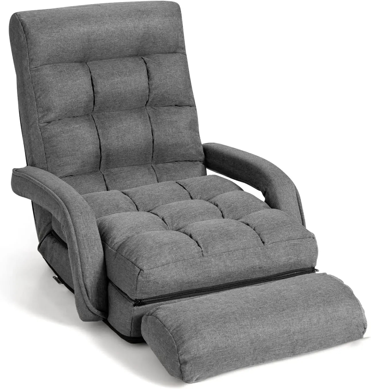 Folding Lazy Sofa Floor Chair, Chaise Lounger