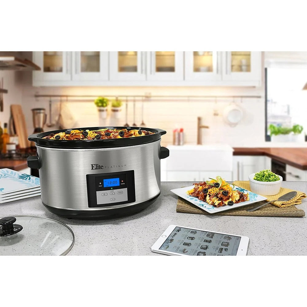 8.5 Quart Stainless Steel Digital Slow Cooker