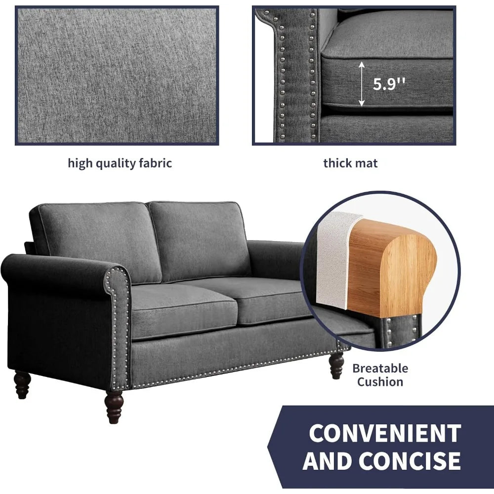 2 Piece Living Room Sofa Set