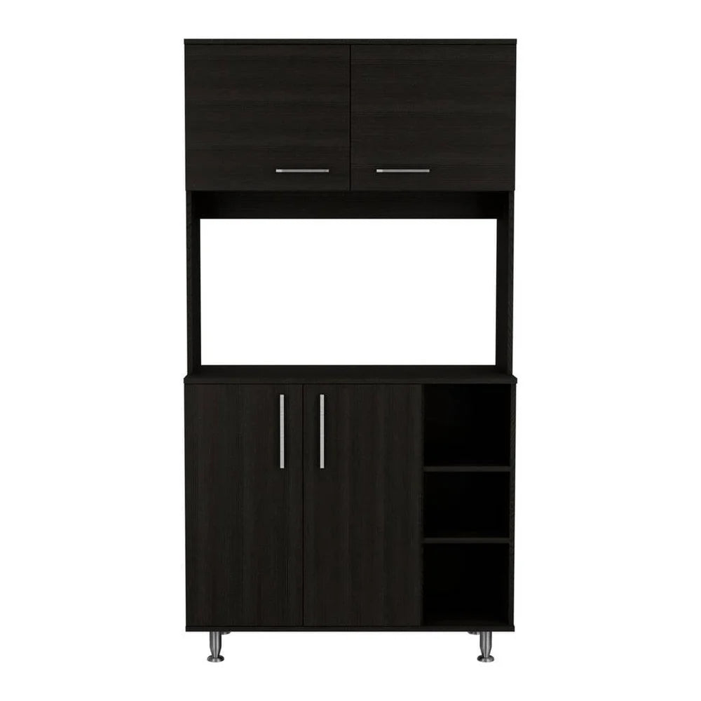 Kitchen Pantry Storage Cabinet with Open Shelves