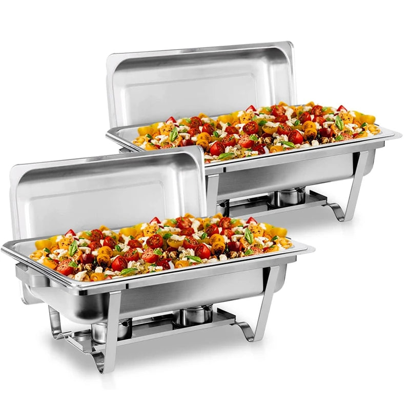 2/4 Pack 8QT Chafing Dish Buffet Set