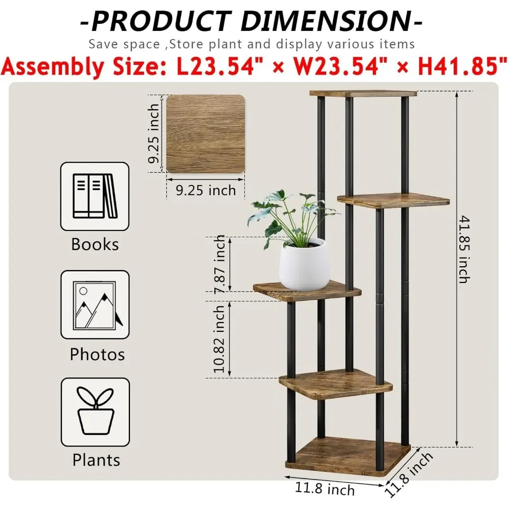 5 Tier Indoor Plant Stand