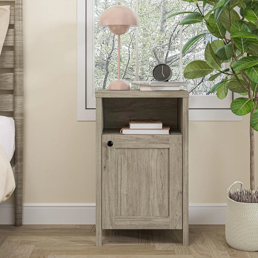 Cherry-Toned Canterbury Bedside Table