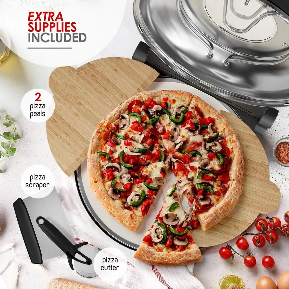 12" Electric Countertop Stone Pizza Oven