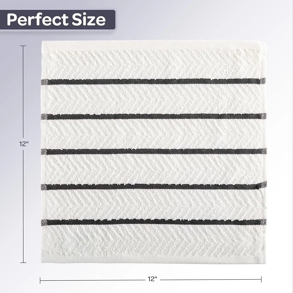 16-Pack Cotton Soft Absorbent Kitchen Towels