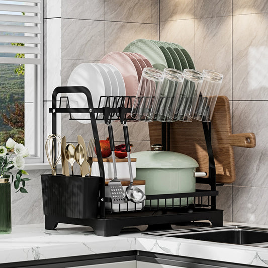 2 Tier Large Dish Drying Rack