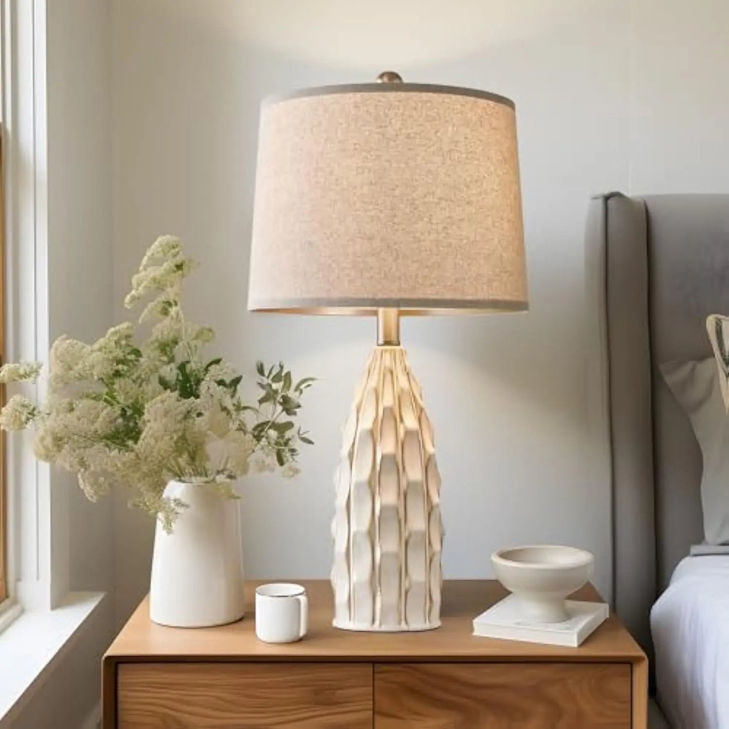 23.75" Ceramic Table Lamps Set of 2