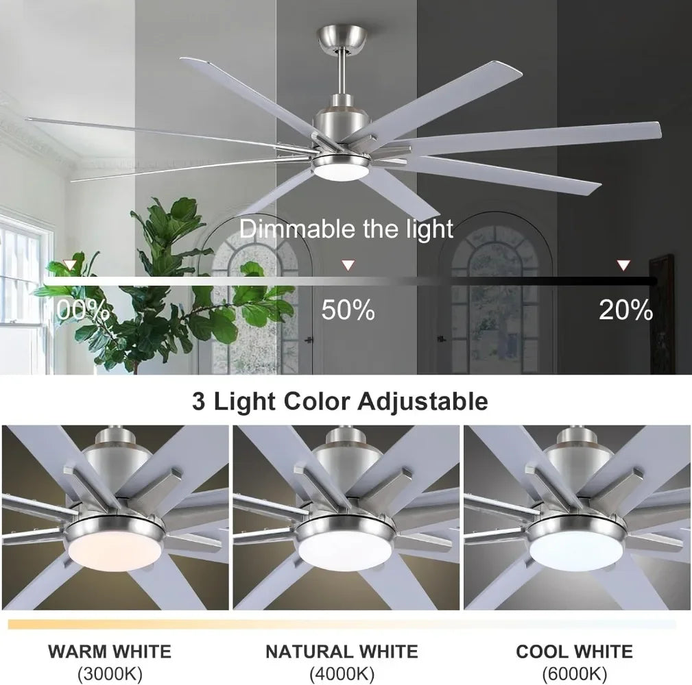 72" Ceiling Fan with Remote Control