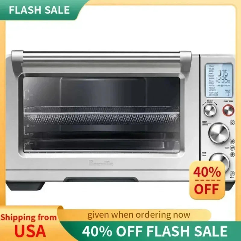 Smart Oven Air Fryer, brushed stainless steel