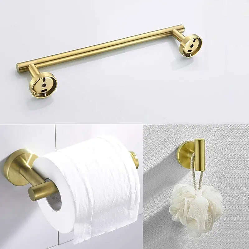 3-Piece Bath Hardware Set, Wall Mounted
