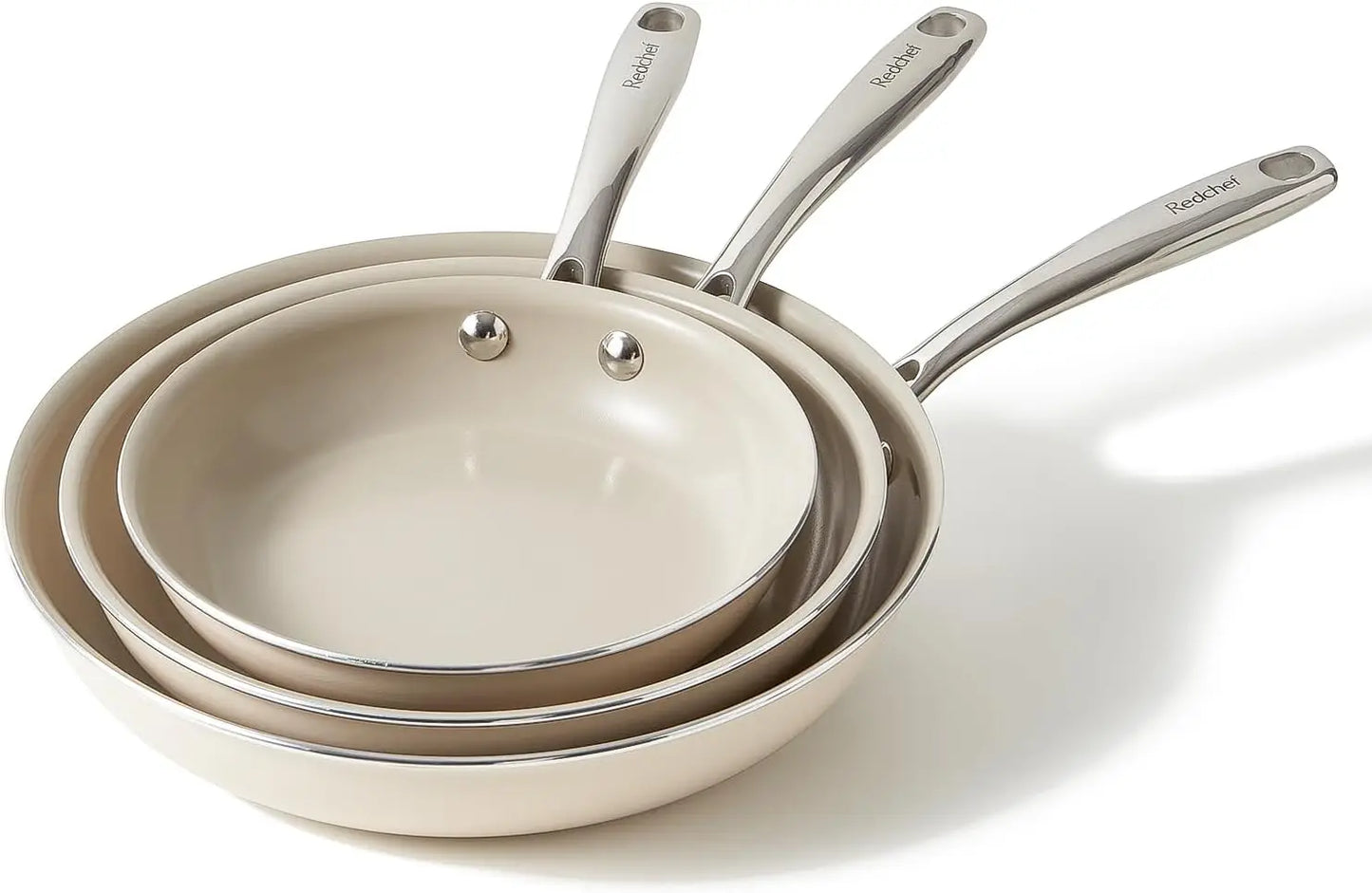 Nonstick Ceramic Skillet Set PFOA-Free
