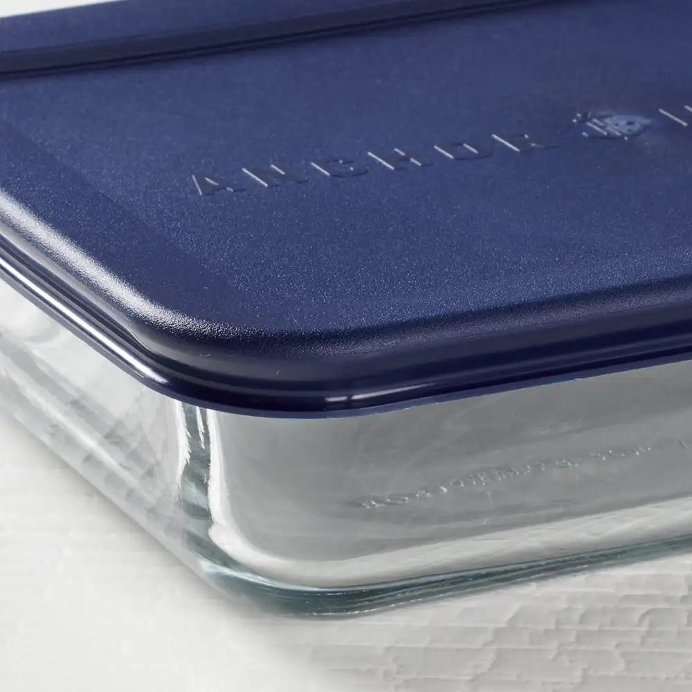 2 Glass Food Storage Containers with Lids