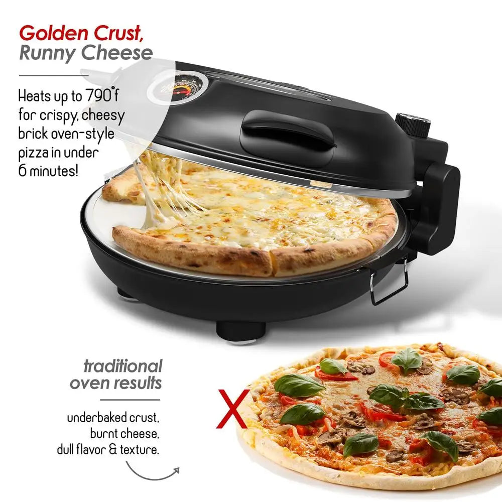 12"  Electric Countertop Stone Pizza Oven