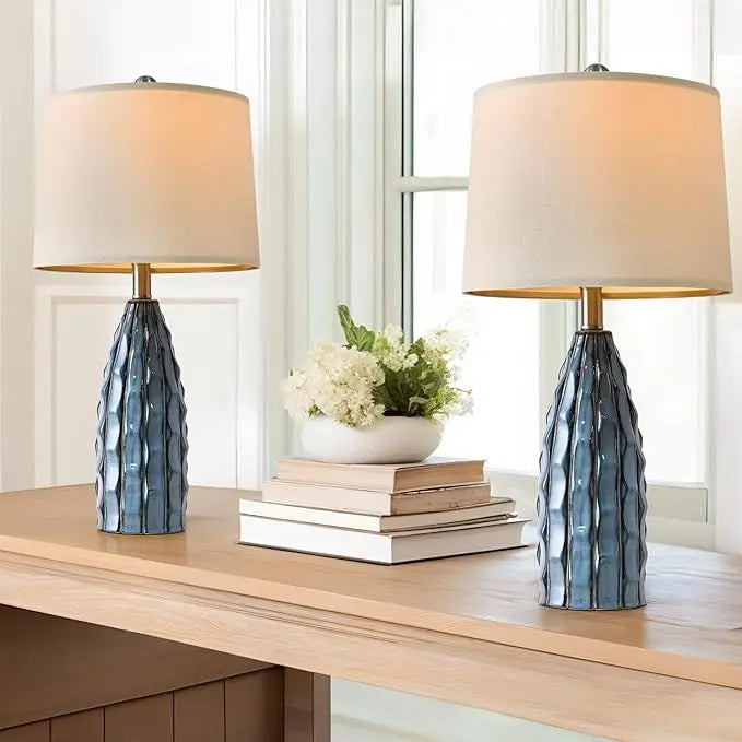 23.75" Ceramic Table Lamps Set of 2