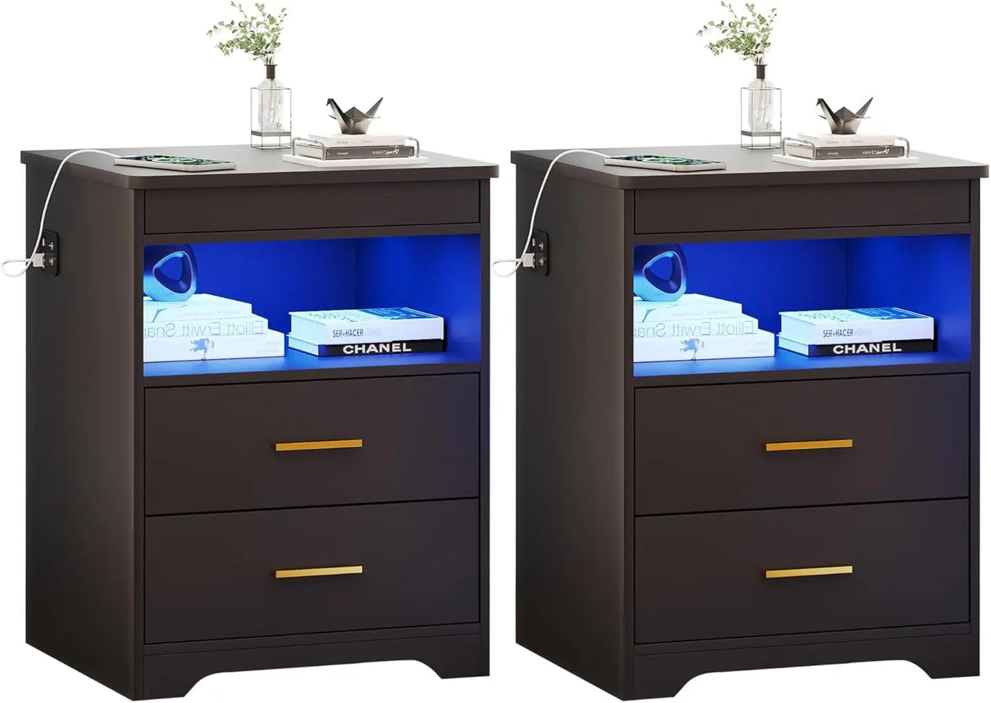 Charging Night Stand Set of 2
