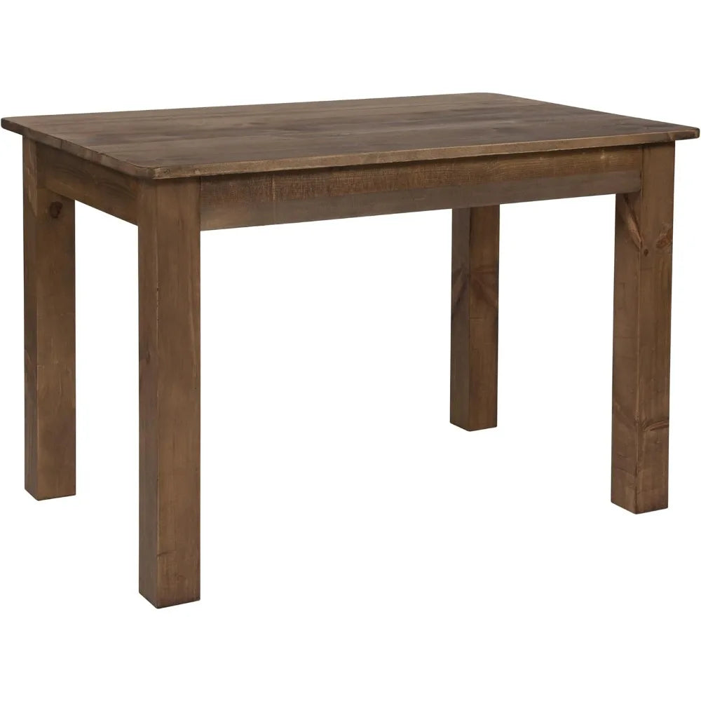 Antique Rustic Solid Pine Farm Dining Table