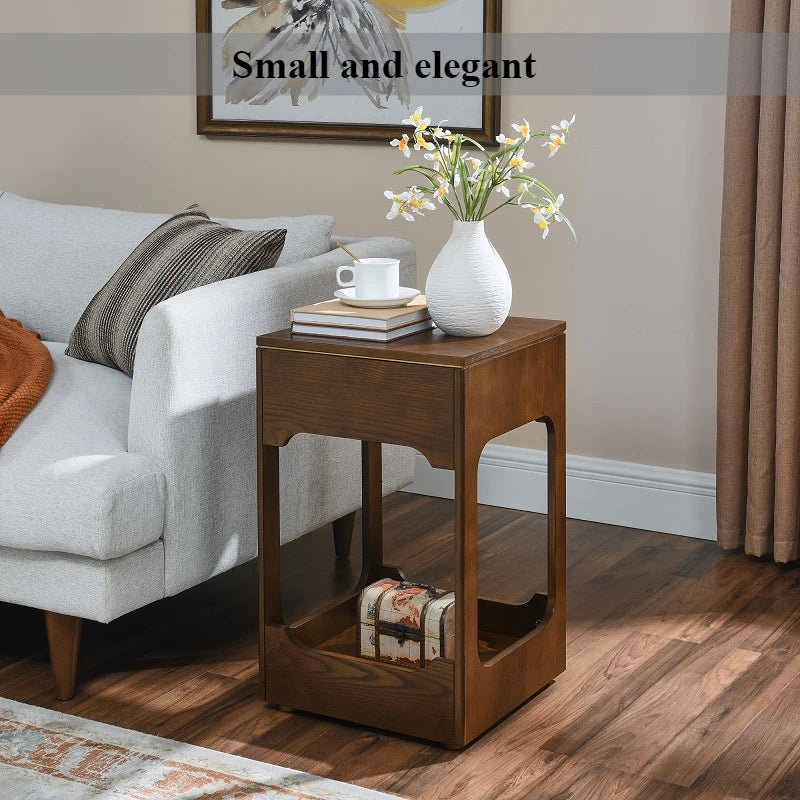 Mid-century Modern Rising Top Side Table
