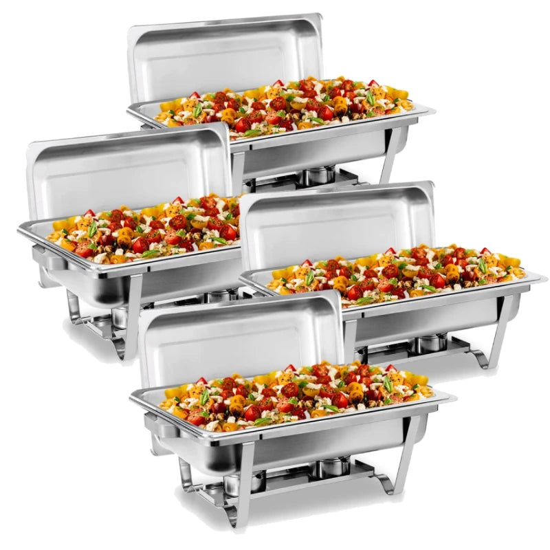 2/4 Pack 8QT Chafing Dish Buffet Set