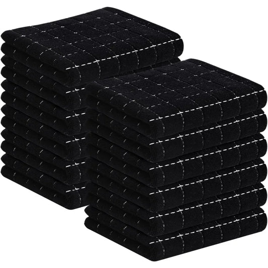 100% Cotton Terry Kitchen Towels 12 Pack