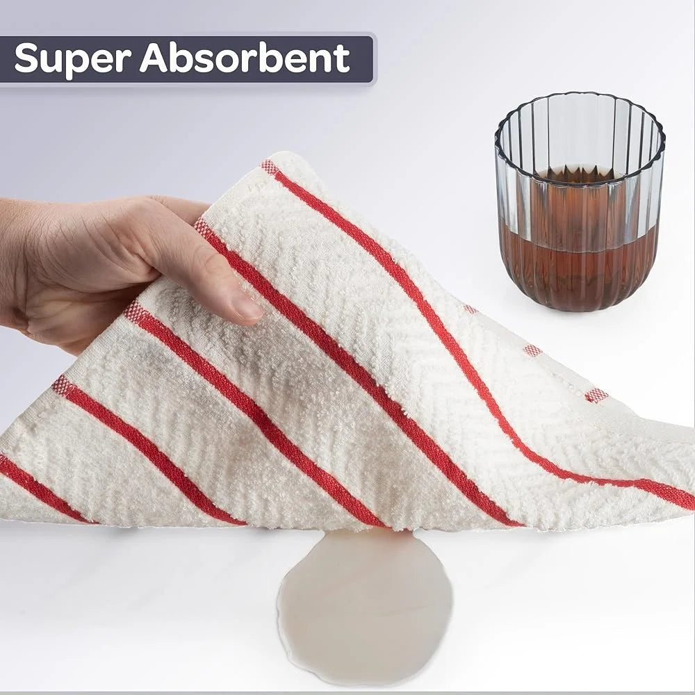 16-Pack Cotton Soft Absorbent Kitchen Towels