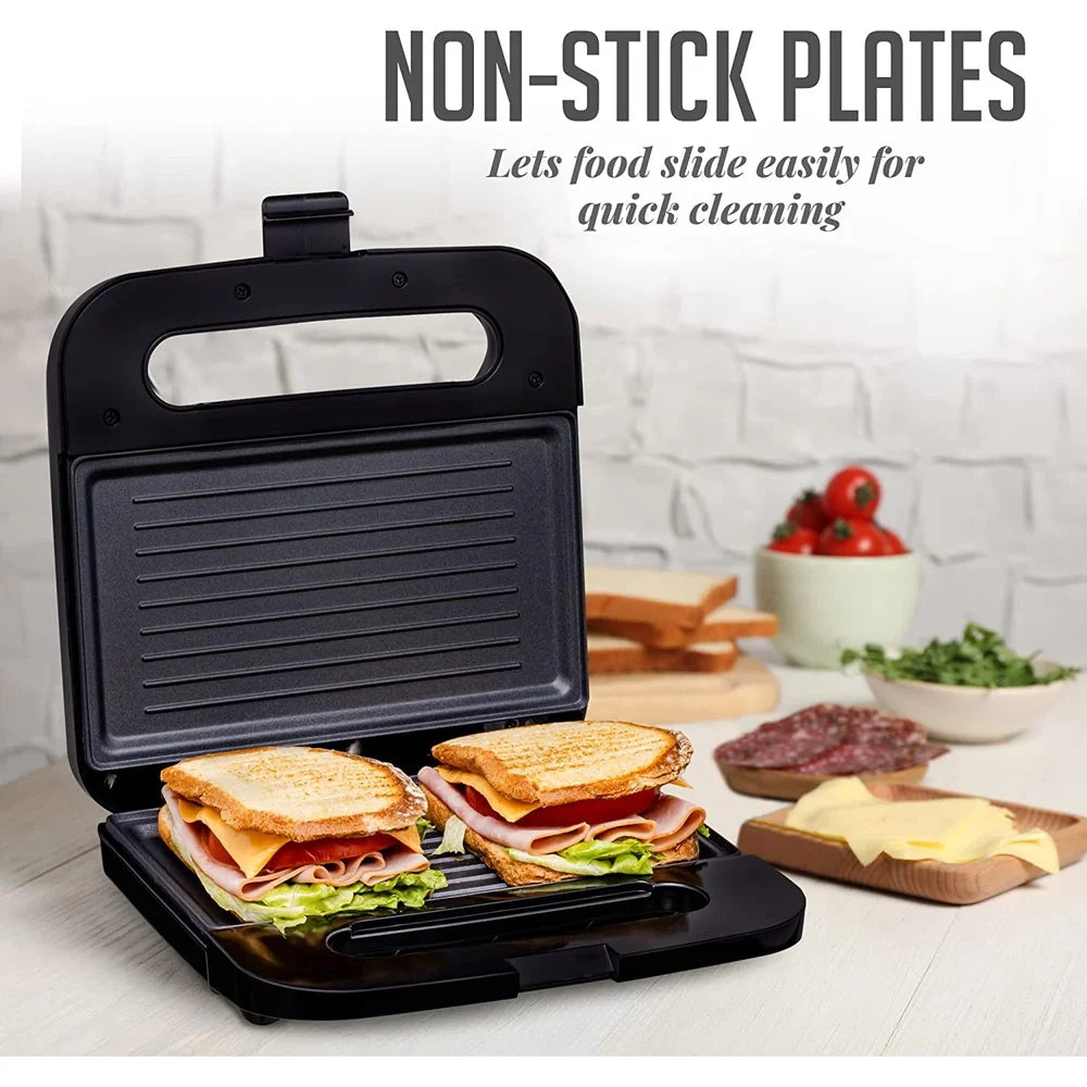 Electric Panini Press Grill Nonstick, Easy Clean