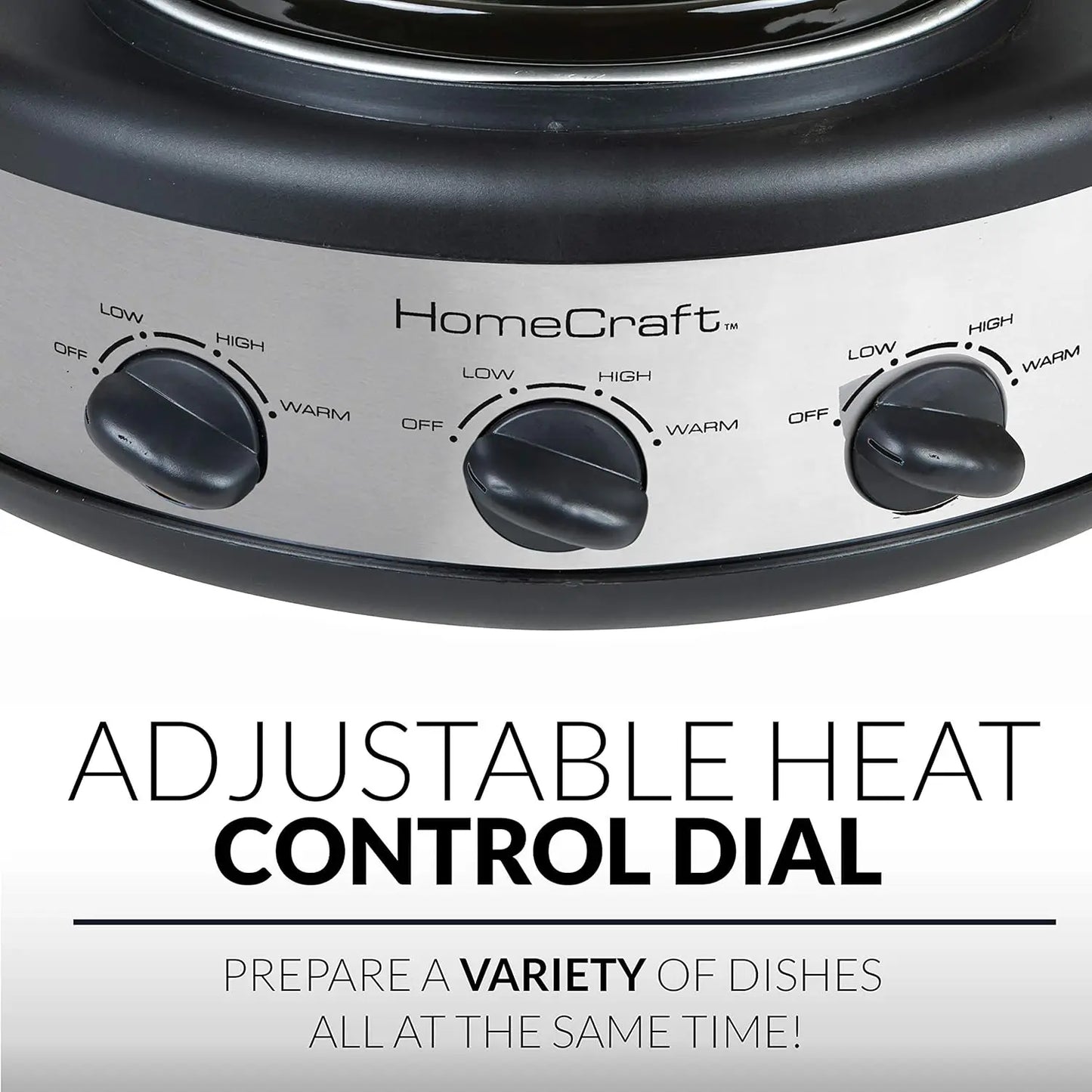 Triple Round Oval 1.5 Quart Cooker Buffet