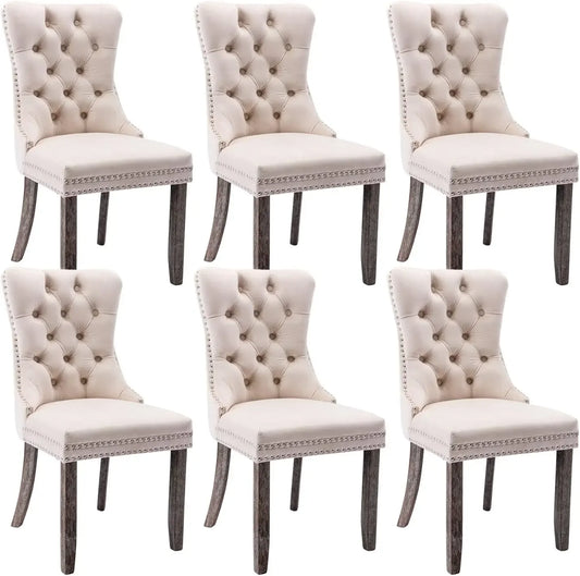 Tufted Dining Chairs Set of 6,