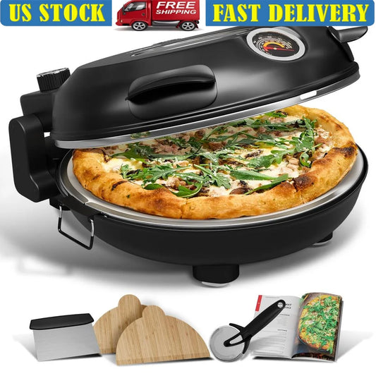 12"  Electric Countertop Stone Pizza Oven