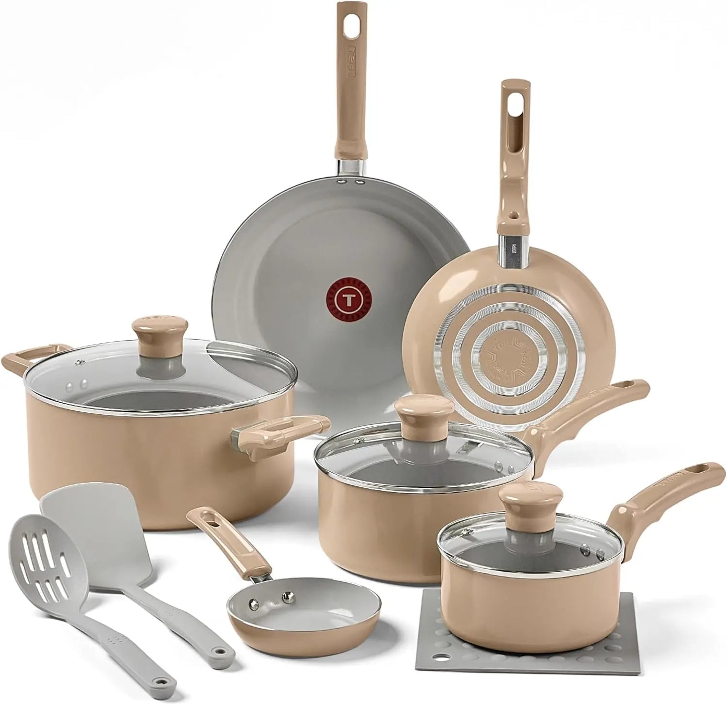 12-Piece Ceramic Non-Stick Cookware Set Oven Safe