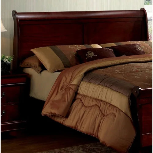 Sled bed design with double bed