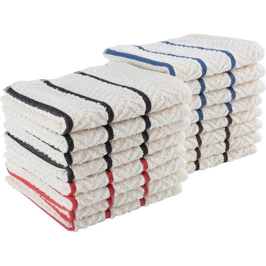 16-Pack Cotton Soft Absorbent Kitchen Towels