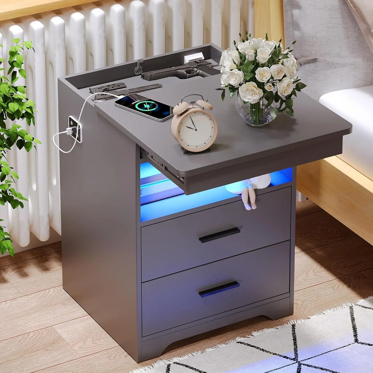 Charging Night Stand Set of 2
