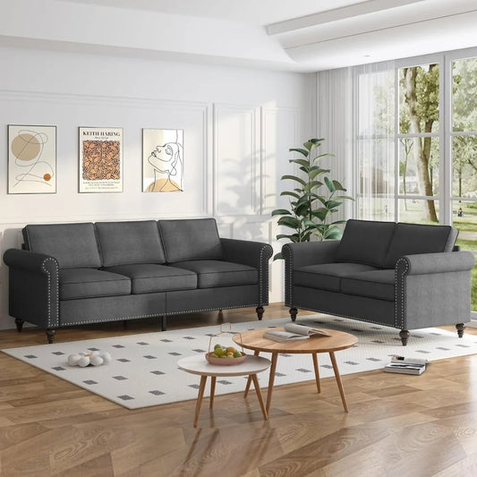2 Piece Living Room Sofa Set
