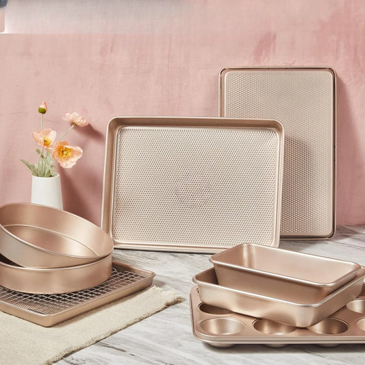 9-Piece Baking Pans Set Nonstick, Stackable
