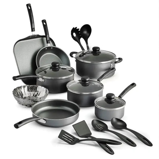 Nonstick Stainless Steel Cookware Set 18 Piece