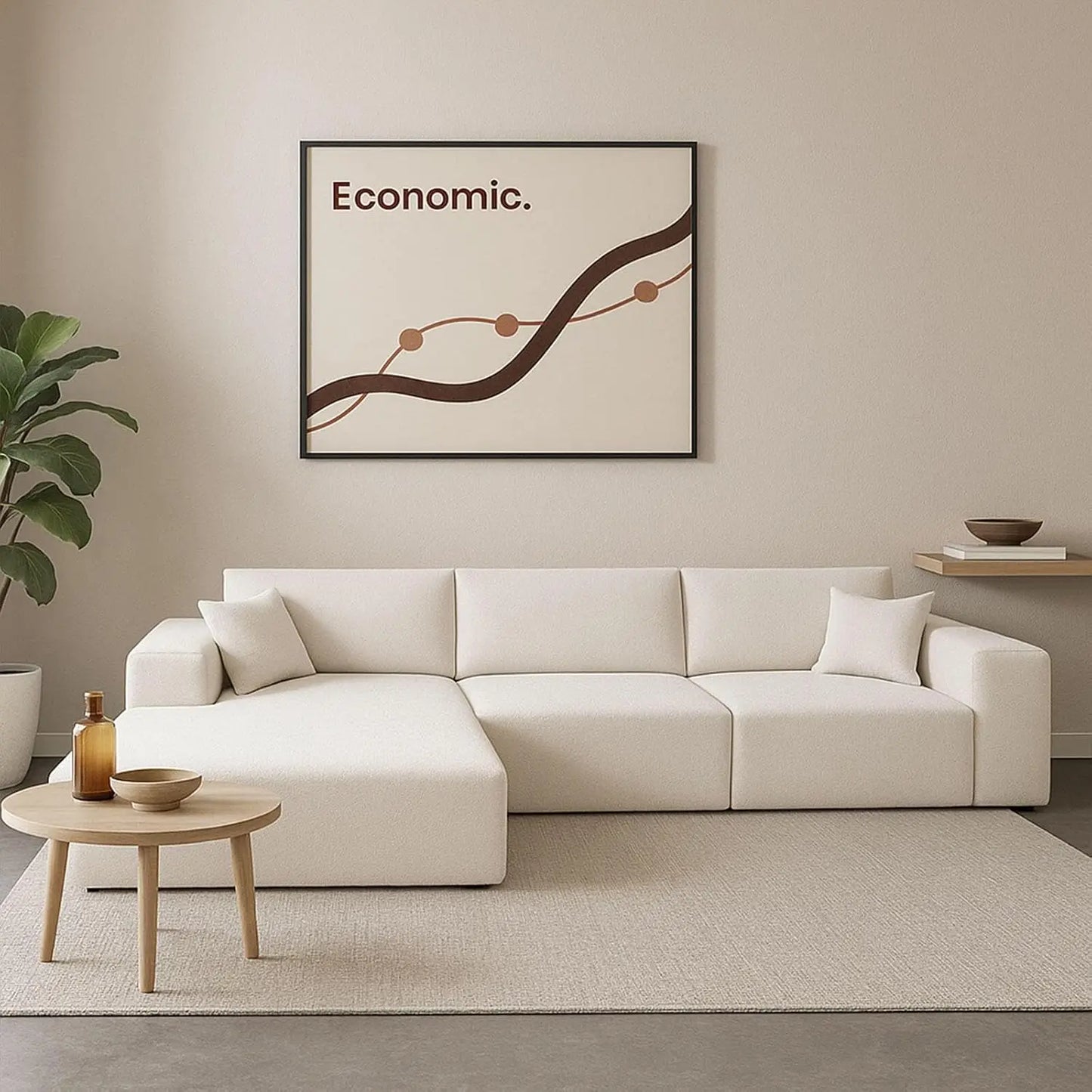 108″ L-Shape Modular Sectional with Chaise