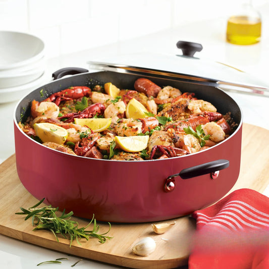 14" Nonstick Pan, Large Cookware with Lid