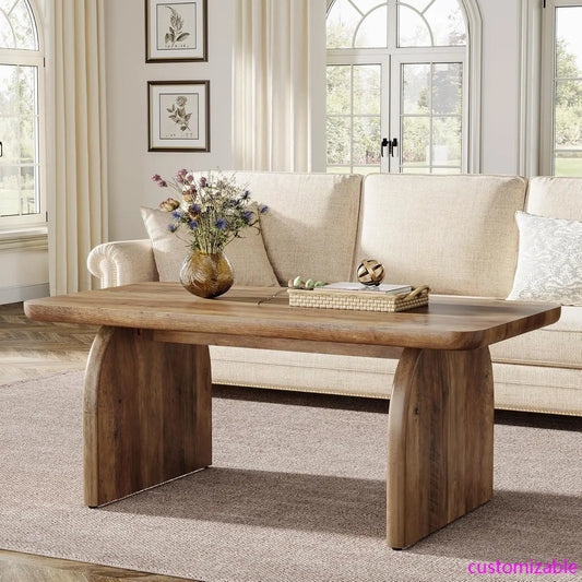 47-Inch Wood Rectangular Living Room Table